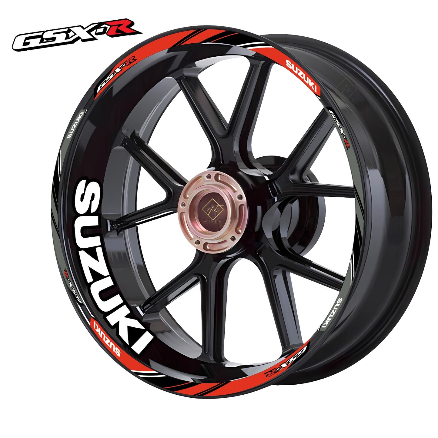 Suzuki GSXR/Gixxer Motorcycle Wheel Decals – Rim Inner Stickers