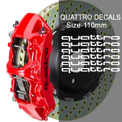 Quattro Brake Caliper Stickers