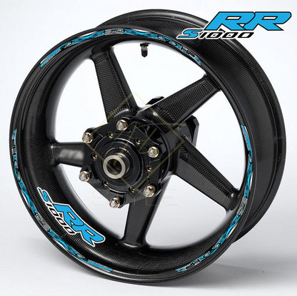 BMW S1000RR HP wheel decals – M Sport rim stickers kit for 17" black wheels