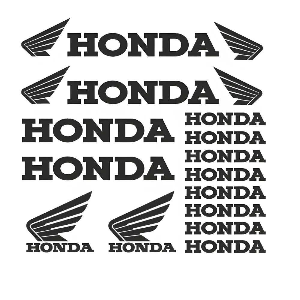 Repetition of Honda logo and text on a white background