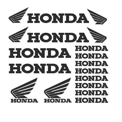 Repetition of Honda logo and text on a white background
