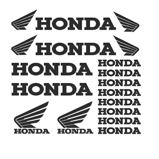 Repetition of Honda logo and text on a white background