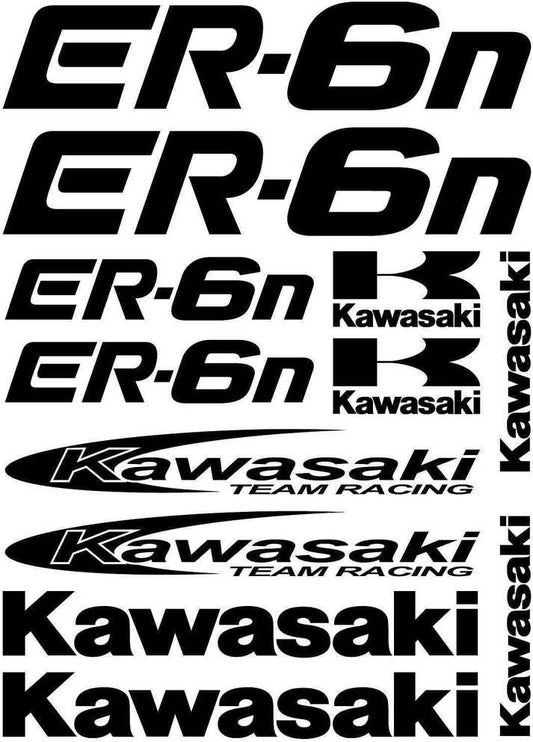 Kawasaki ER-6N – zestaw naklejek na motocykl