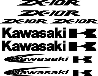 Kawasaki ZX-10R Racing Decal Kit - Motorcycle Graphics Kit