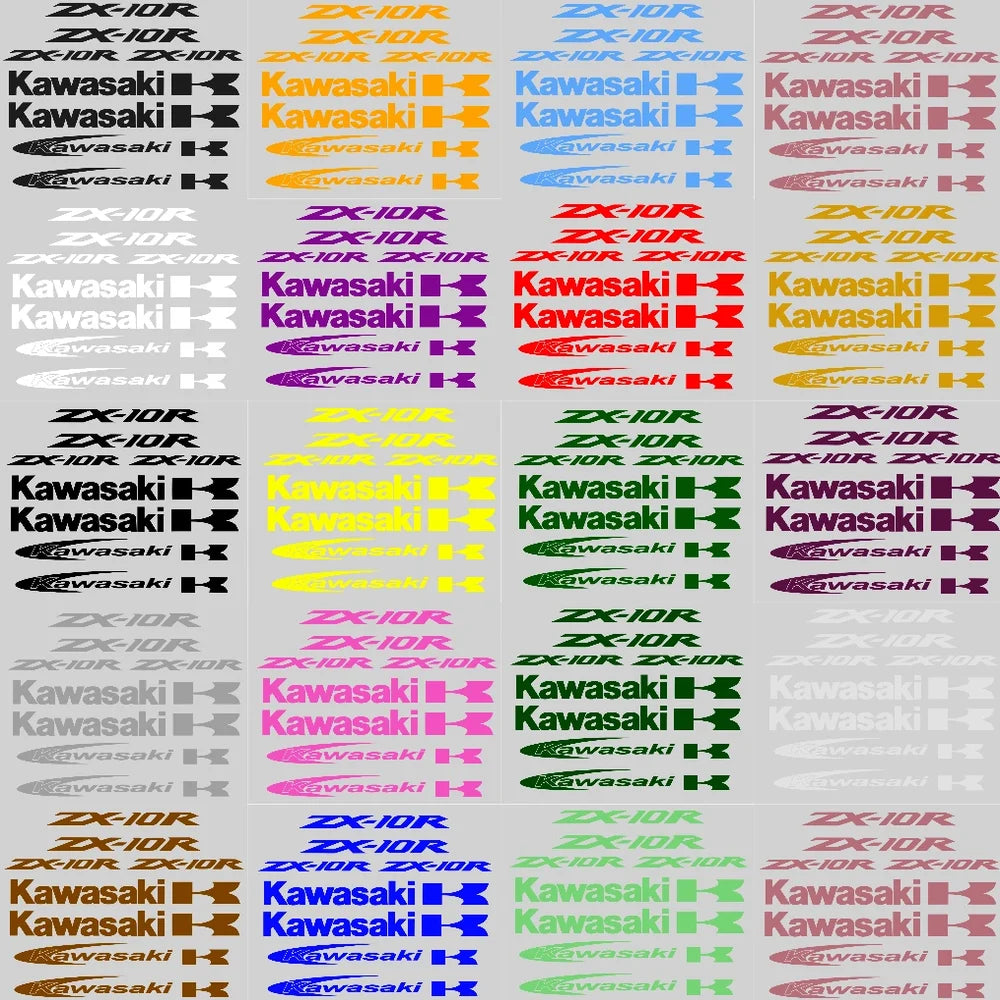 Kawasaki ZX-10R Racing Decal Kit - Motorcycle Graphics Kit