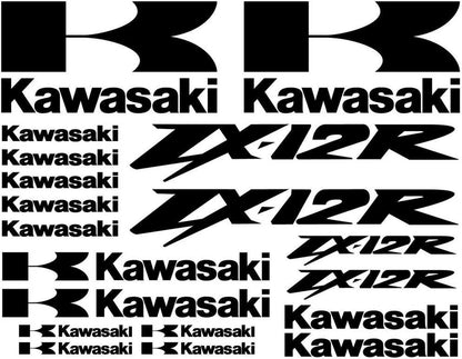 Zestaw naklejek wyścigowych Kawasaki Ninja ZX-12R – zestaw grafik motocyklowych
