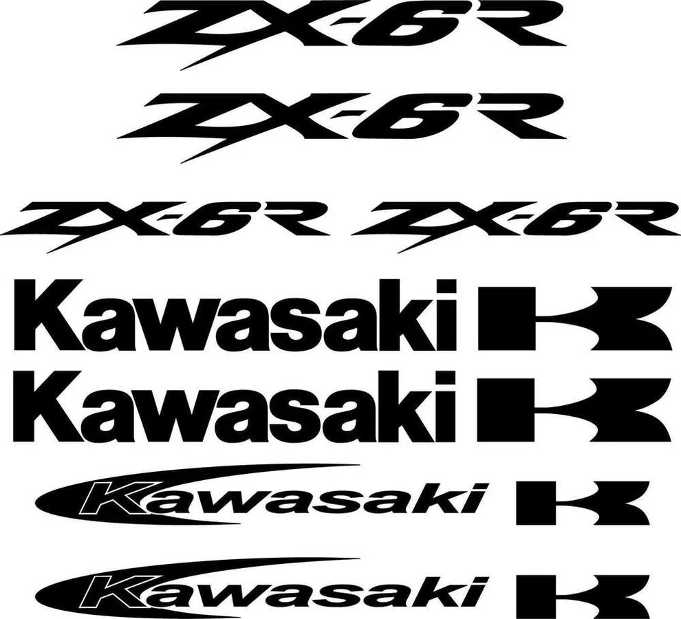 Kawasaki ZX-6R – Motorcycle Sticker Kit