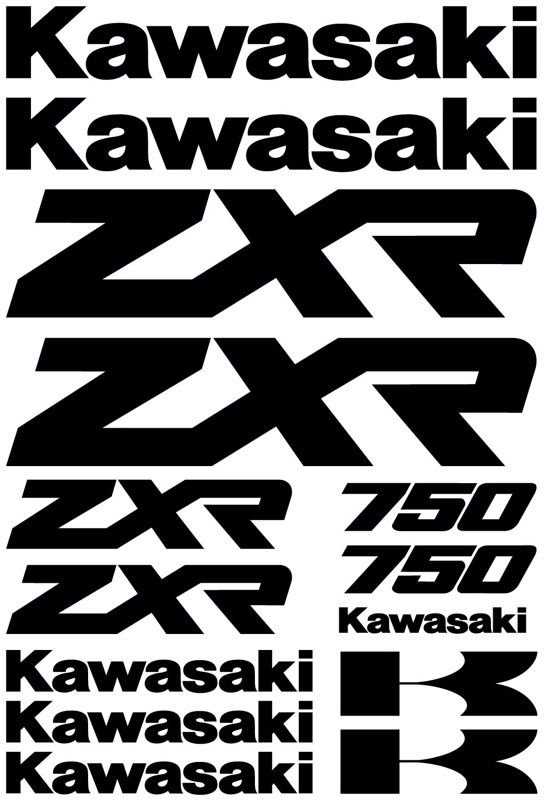 Kawasaki ZXR 750 - Motorcycle Decal Kit