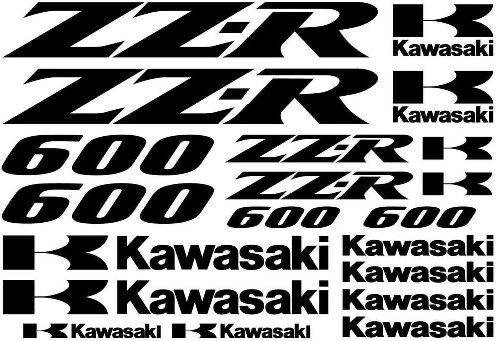 Kawasaki ZZ-R 600 - Zestaw naklejek na motocykl