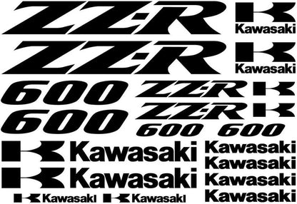 Kawasaki ZZ-R 600 - Zestaw naklejek na motocykl