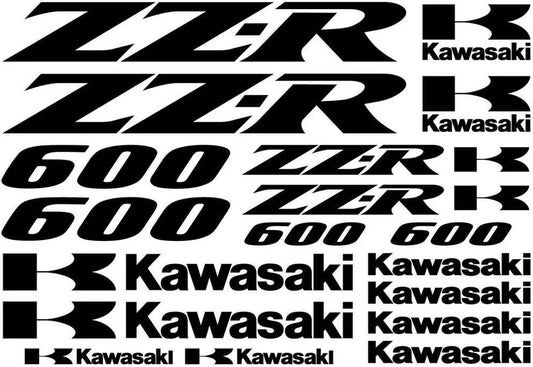 Kawasaki ZZ-R 600 - Zestaw naklejek na motocykl