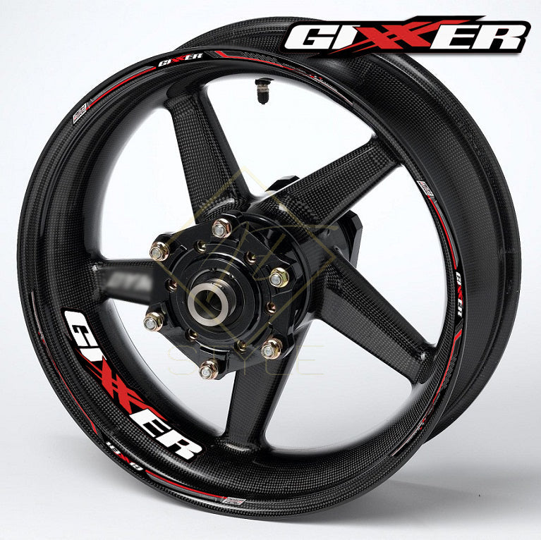 Suzuki GSX-R Gixxer 600/750/1000 wheel decals 16pcs rim stickers set
