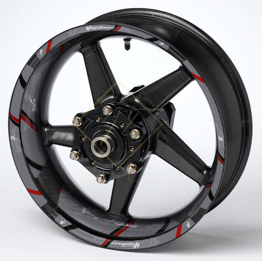Suzuki Hayabusa wheel decals – 36pcs rim stickers kit for universal wheels