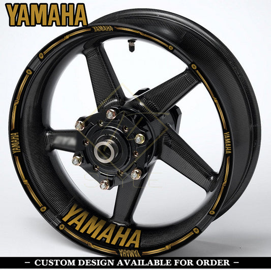 YAMAHA YZF / MT motorcycle wheel decals – 20-piece rim and inner wheel stickers, professional quality, mirrored graphics