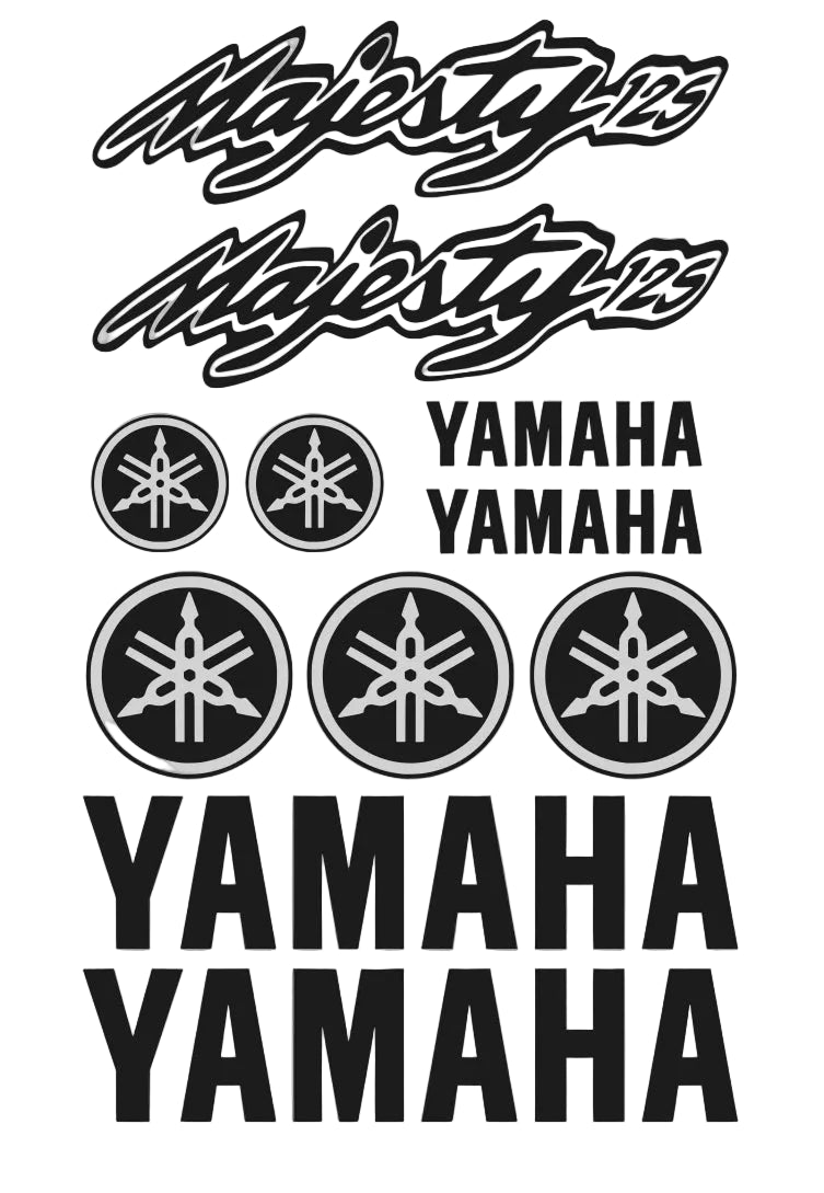 Set of Majesty and Yamaha logos 