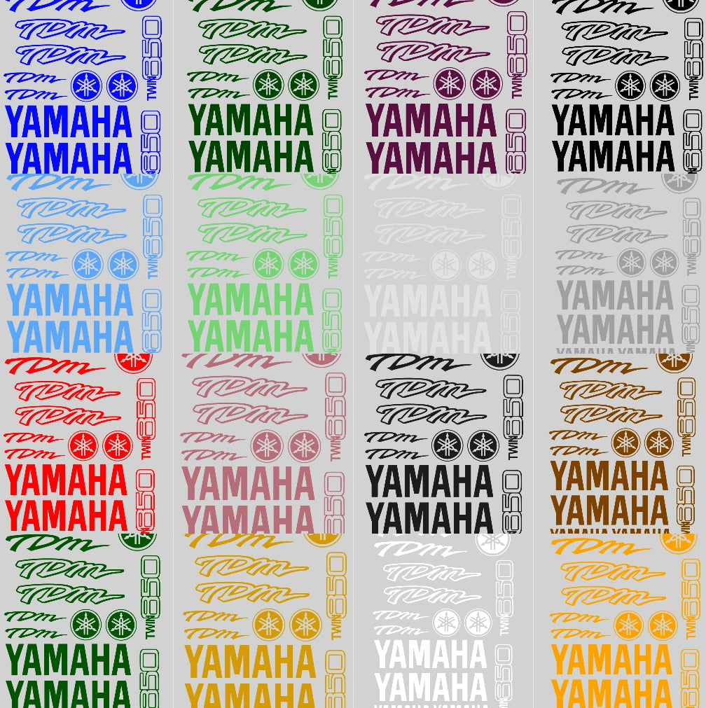 Yamaha TDM Twin 850 - Motorcycle Decal Kit